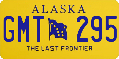 AK license plate GMT295