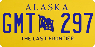 AK license plate GMT297