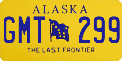 AK license plate GMT299