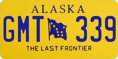 AK license plate GMT339