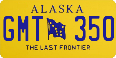 AK license plate GMT350