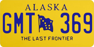 AK license plate GMT369