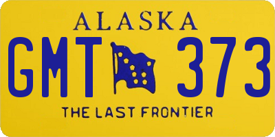 AK license plate GMT373