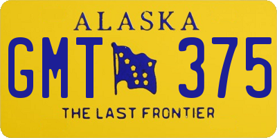 AK license plate GMT375