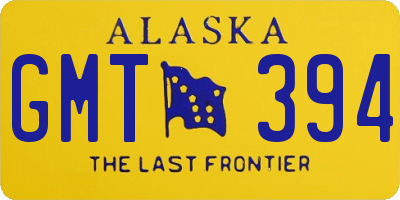 AK license plate GMT394
