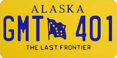 AK license plate GMT401