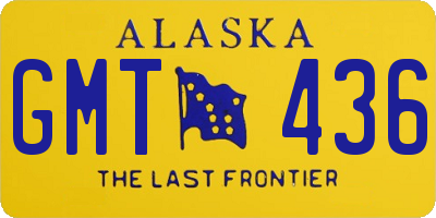 AK license plate GMT436