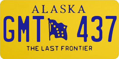 AK license plate GMT437