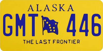AK license plate GMT446
