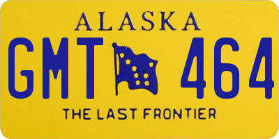 AK license plate GMT464