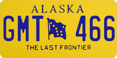AK license plate GMT466