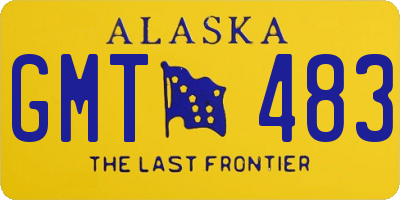 AK license plate GMT483