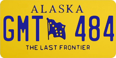AK license plate GMT484