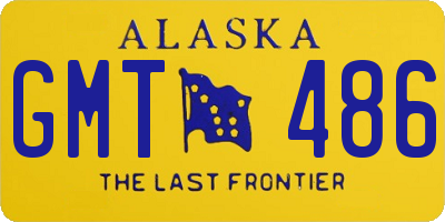 AK license plate GMT486