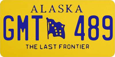 AK license plate GMT489