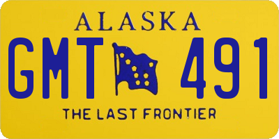 AK license plate GMT491