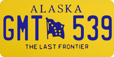 AK license plate GMT539
