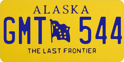 AK license plate GMT544