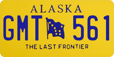 AK license plate GMT561