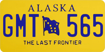 AK license plate GMT565