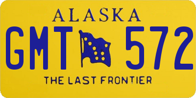 AK license plate GMT572