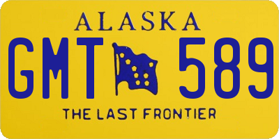 AK license plate GMT589