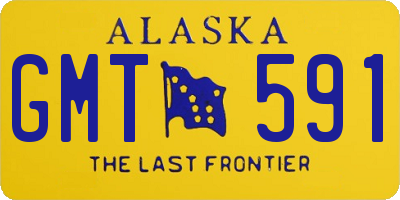 AK license plate GMT591