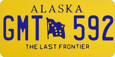 AK license plate GMT592