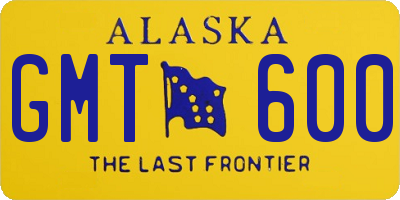 AK license plate GMT600