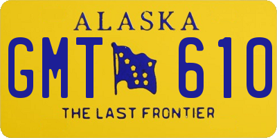 AK license plate GMT610