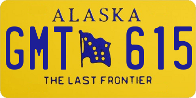 AK license plate GMT615
