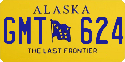 AK license plate GMT624