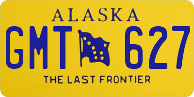 AK license plate GMT627