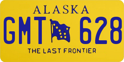AK license plate GMT628