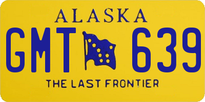 AK license plate GMT639