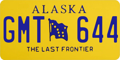AK license plate GMT644
