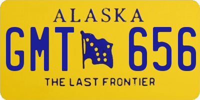 AK license plate GMT656