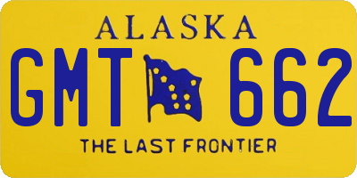 AK license plate GMT662