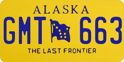 AK license plate GMT663
