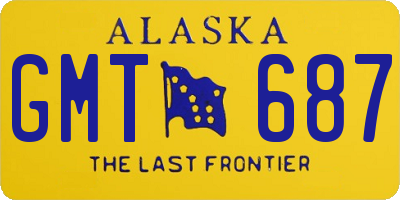 AK license plate GMT687