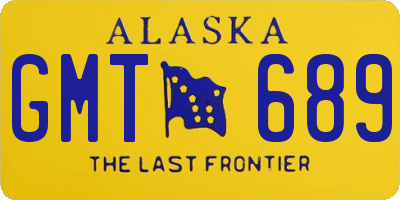 AK license plate GMT689
