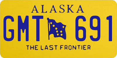 AK license plate GMT691