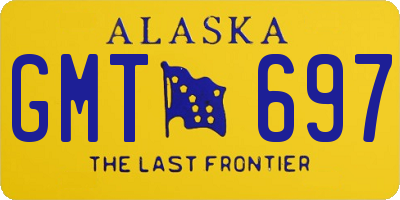 AK license plate GMT697