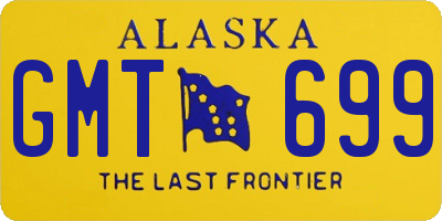 AK license plate GMT699