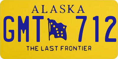 AK license plate GMT712