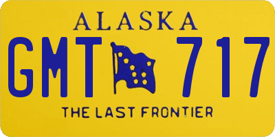 AK license plate GMT717