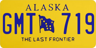 AK license plate GMT719