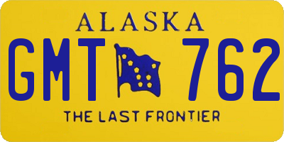 AK license plate GMT762