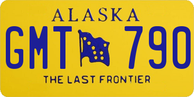 AK license plate GMT790
