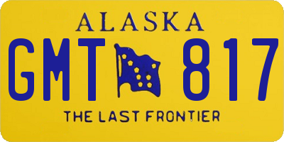 AK license plate GMT817